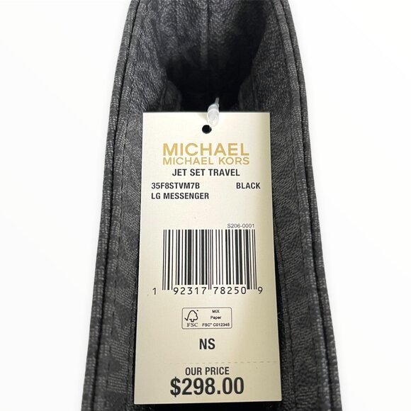 Michael Kors Jet Set Travel Black Crossbody bag